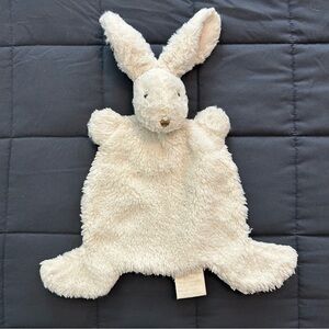 Apple Sauce White Bunny Baby Lovey Plush Flat Security Blanket Doudou